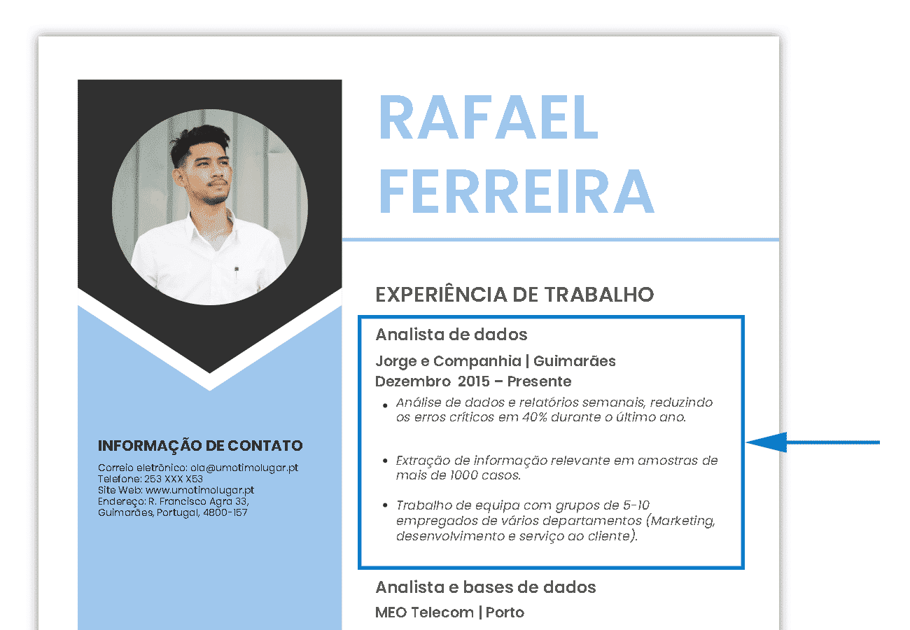 EXEMPLO 3: EXPERIENCIA DE TRABALHO SOFT SKILLS