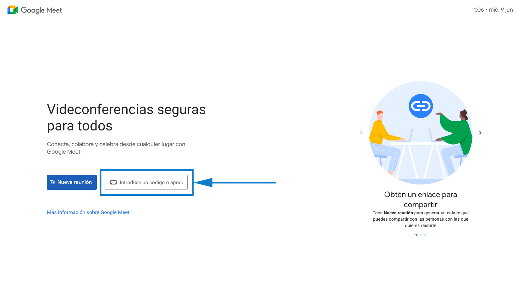 8 claves para una entrevista de trabajo online exitosa: Google Meeting