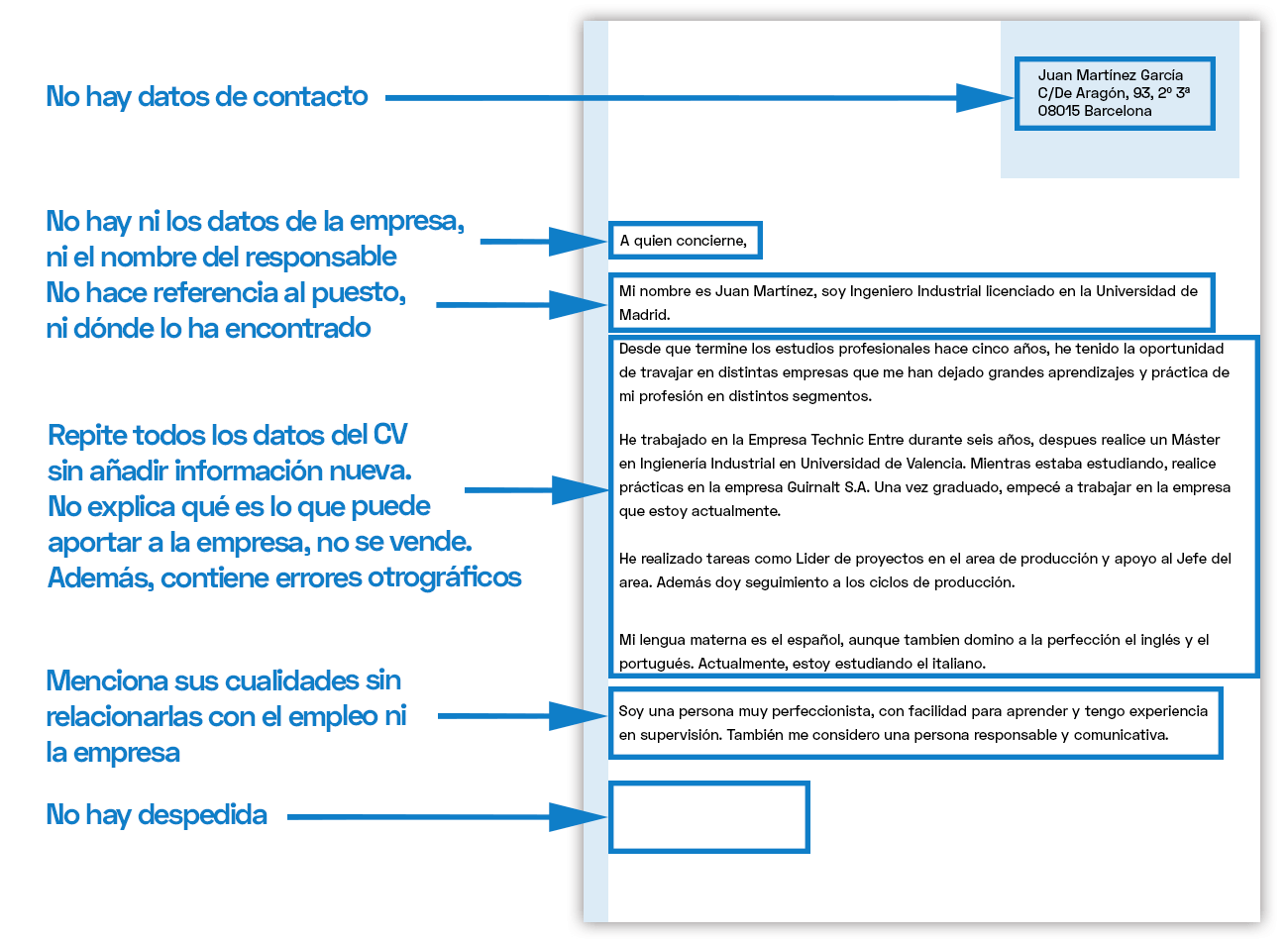 Imagen de como hacer una carta de presentacion carta de presentacion incorrecta